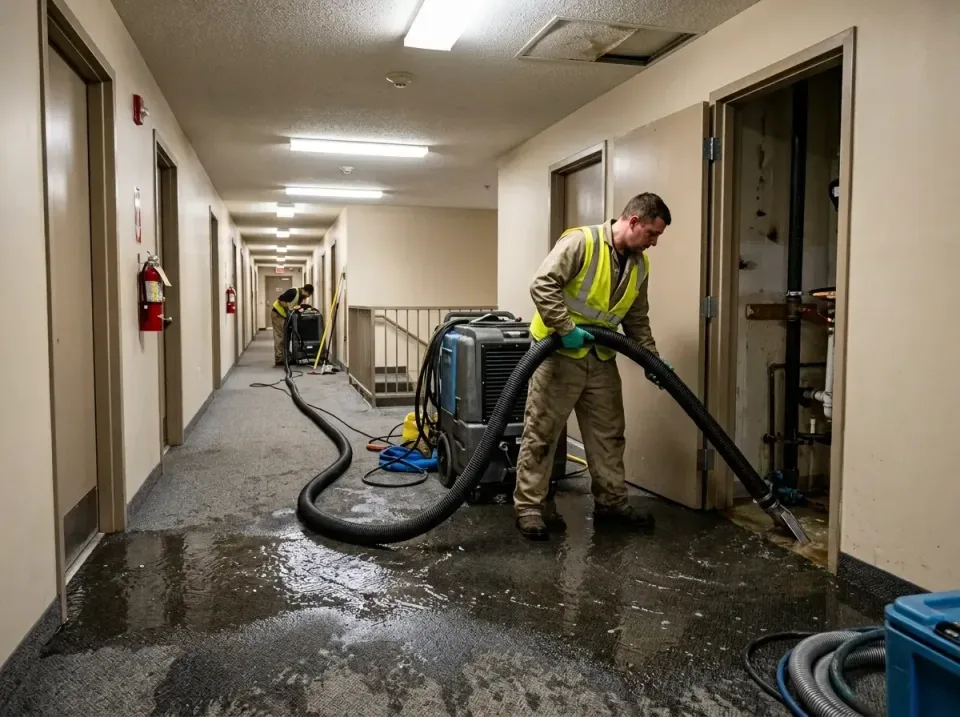multi-unit-apartment-hallway-f-005 — frequently asked questions, Emergency Burst Pipe Water Extraction & Removal in Troy, TX